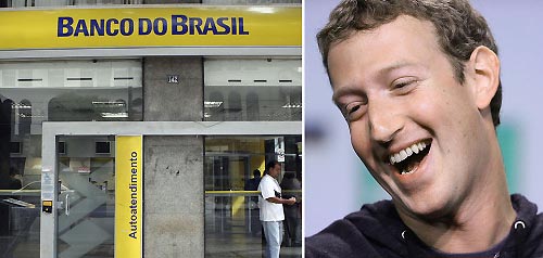 banco do brasil facebook mark zuckerberg
